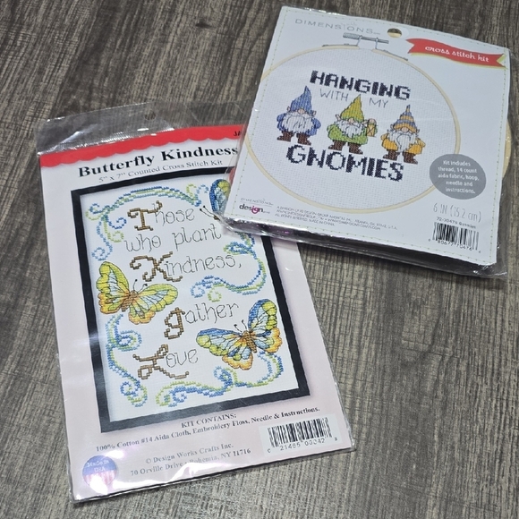 Dmc Other - 2 Pack Cross Stitch Kits